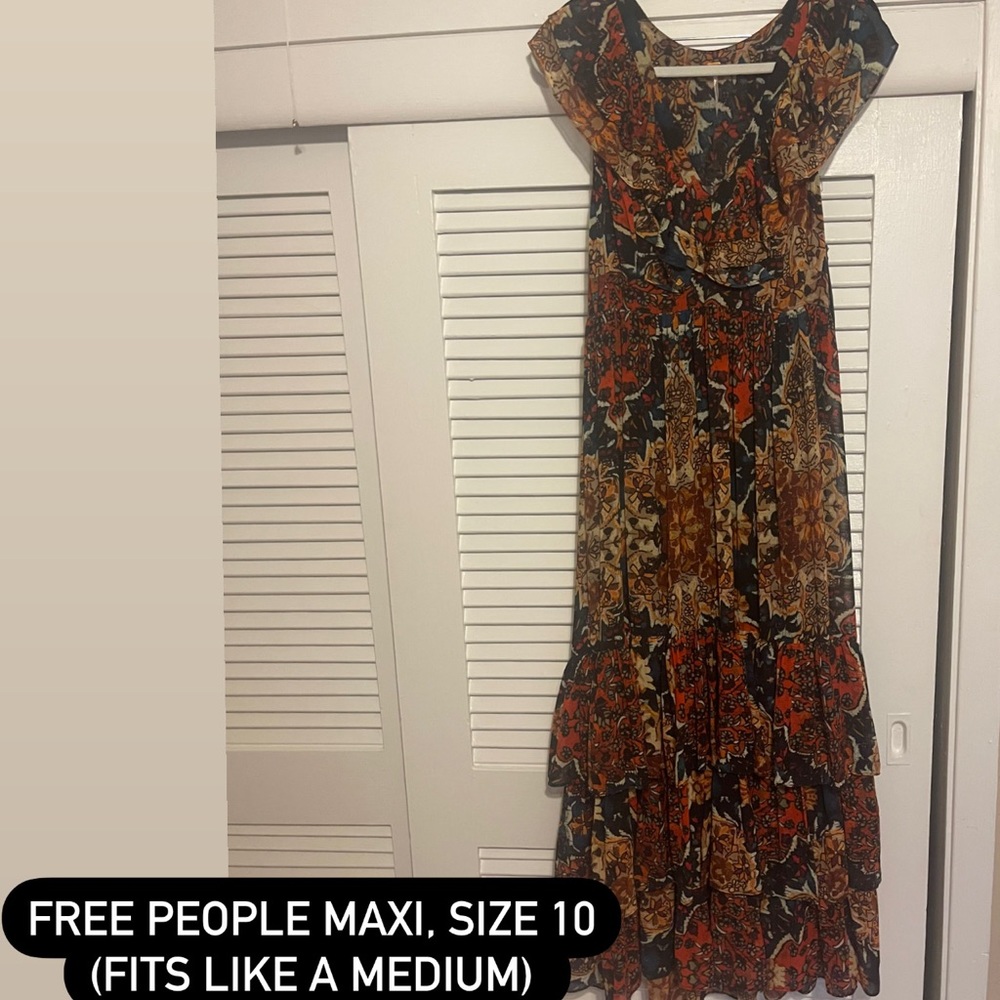 Free People ruffle maxi